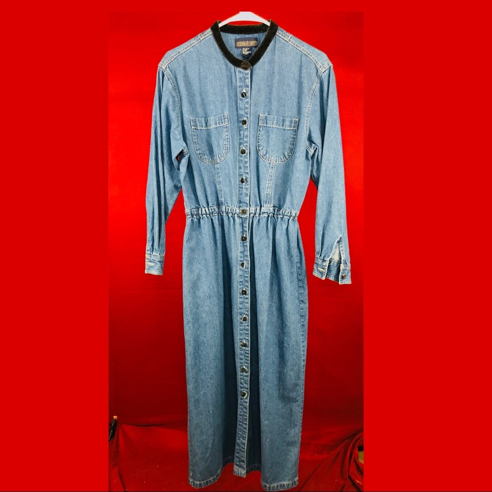 Herman Geist Long sleeve jean dress
